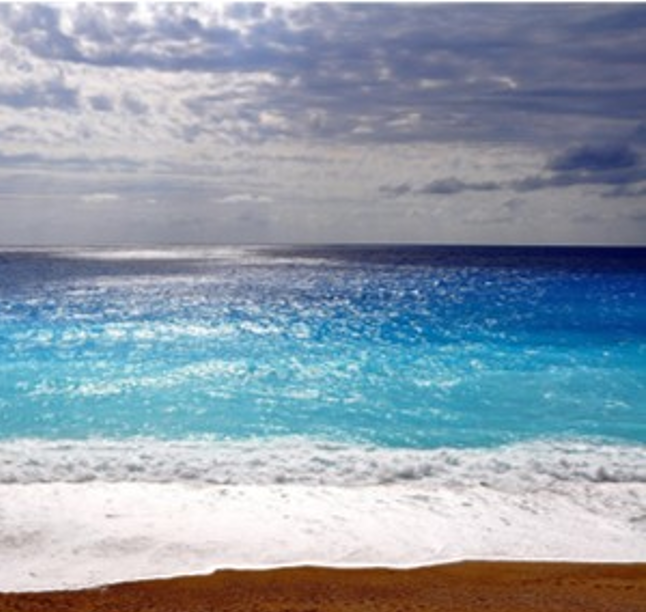Beach with beautiful blue water