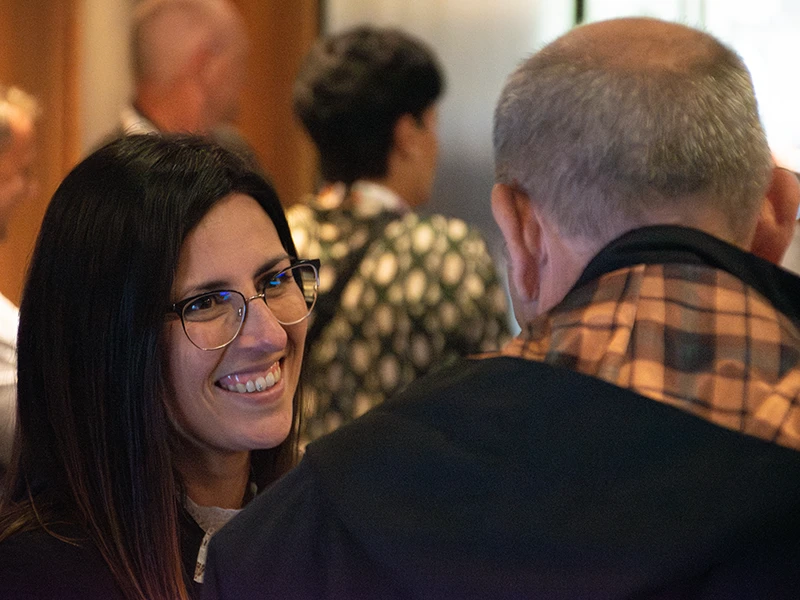 Ein Kundengespräch auf den Compliance Days 2024