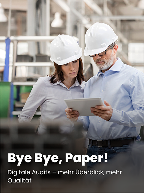 Webinar: Bye Bye, Paper! | Digitale Audits - mehr Überblick, mehr Qualität