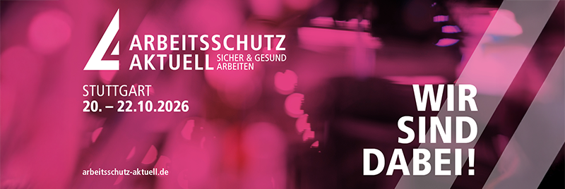 Bild mit Ankündigung der Arbeitsschutz Aktuell