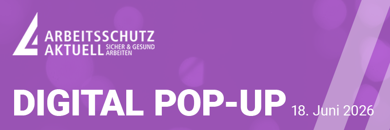 Poster mit Ankündigung zur Teilnahme an der Arbeitsschutz Aktuell
