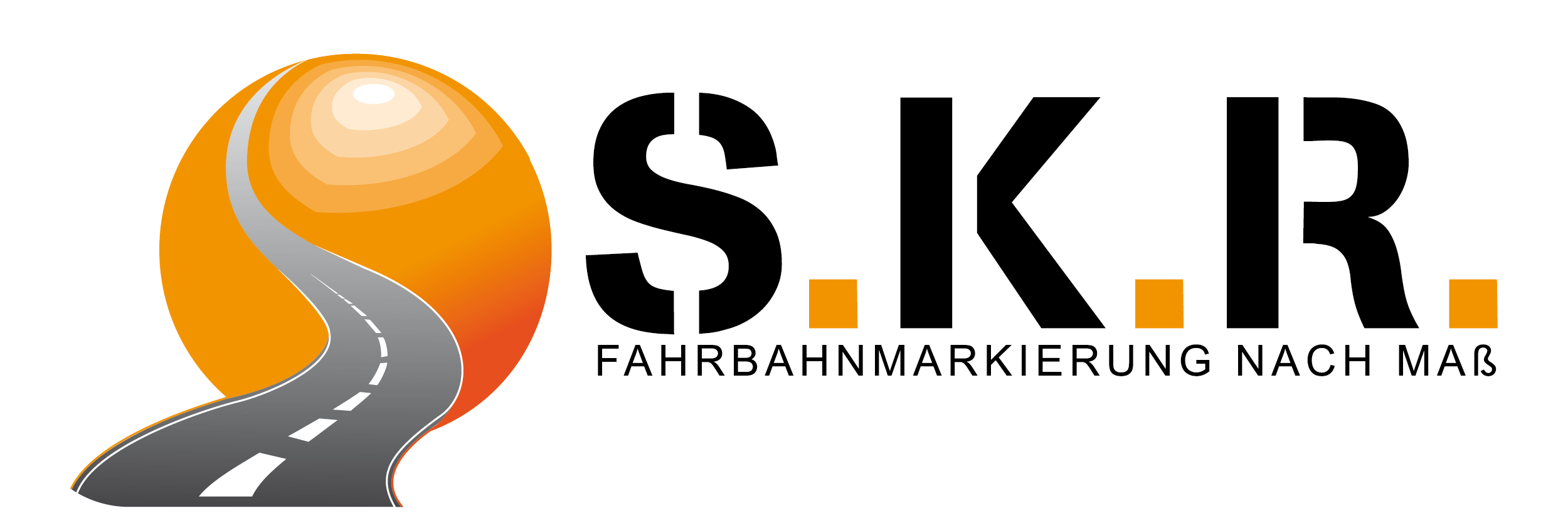 Logo de l'entreprise allemande SKR Fahrbahnmarkierung
