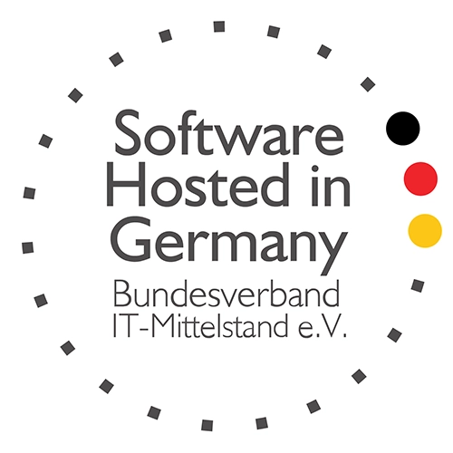 Auszeichnung Software Hosted in Germany