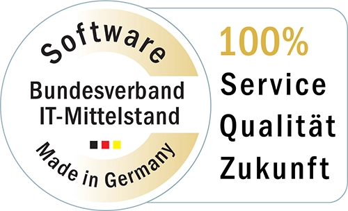 Auszeichnung Software made in Germany.