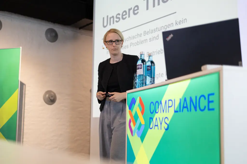 Keynote Veronika Jakl auf den Compliance Days 2026. 